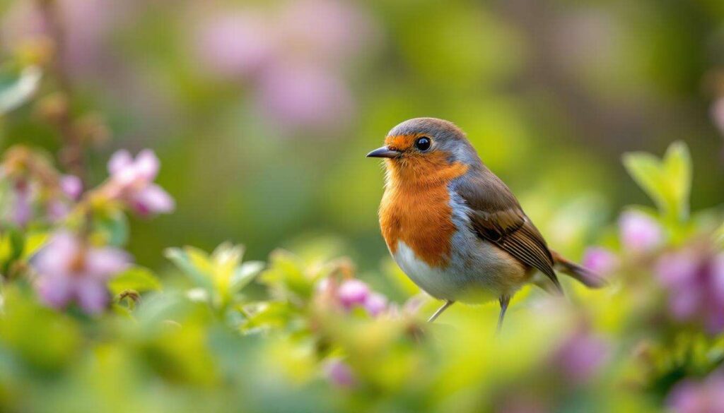 Rotkehlchen im Garten: Mit diesem Futter bleiben sie laut NABU den ganzen Frühling
