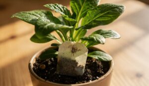 Teebeutel im Blumentopf: Wann dieses Hausmittel hilft – und wann es der Erde schadet