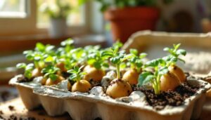 Warum erfahrene Gärtner Kartoffeln im März in Eierkartons vorkeimen lassen