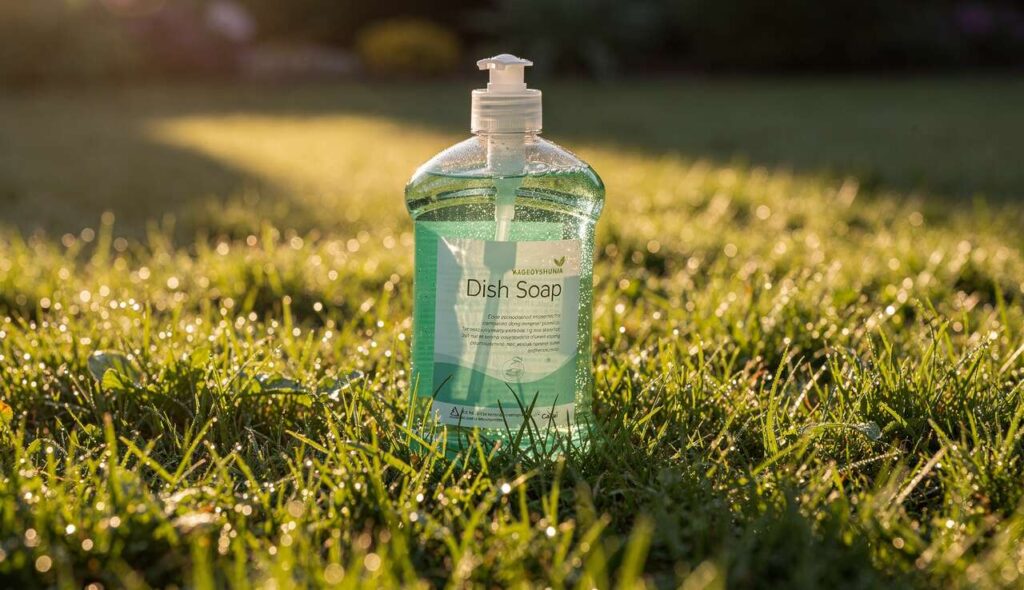 Spülmittel auf dem Rasen: Warum Gartenexperten von diesem viralen Trick abraten