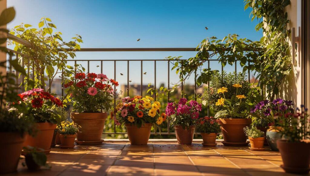 Bienenfreundlicher Balkon: Diese 3 Kübelpflanzen blühen laut NABU den ganzen Sommer